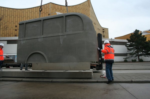 Das Denkmal der grauen Busse in Berlin, 18.01.2008